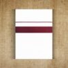 Combed cotton double dhoti with maroon big border