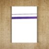 Single dhoti with purple border folded