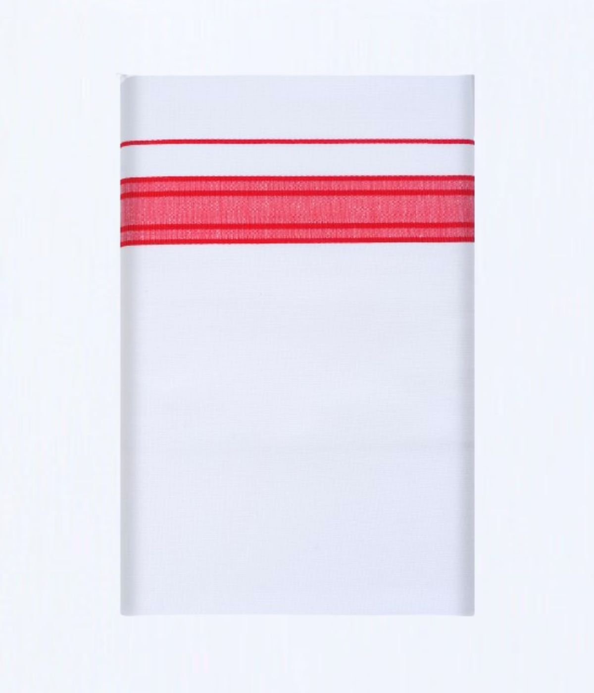 fancy red border double dhoti