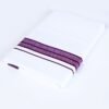 maroon big border double dhoti