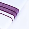 maroon color border 8 mulam veshti